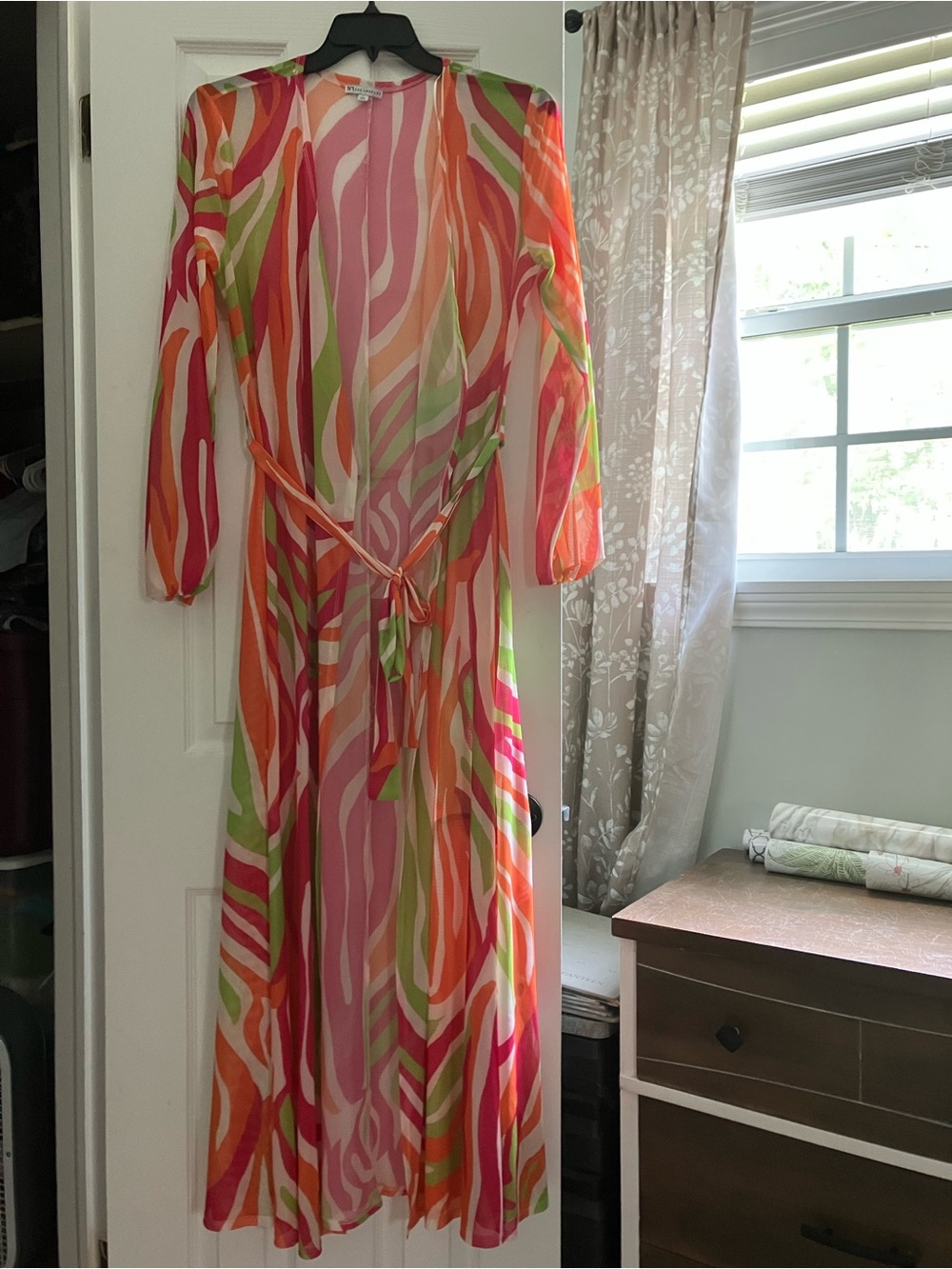 Sheer Multicolor beach coverup